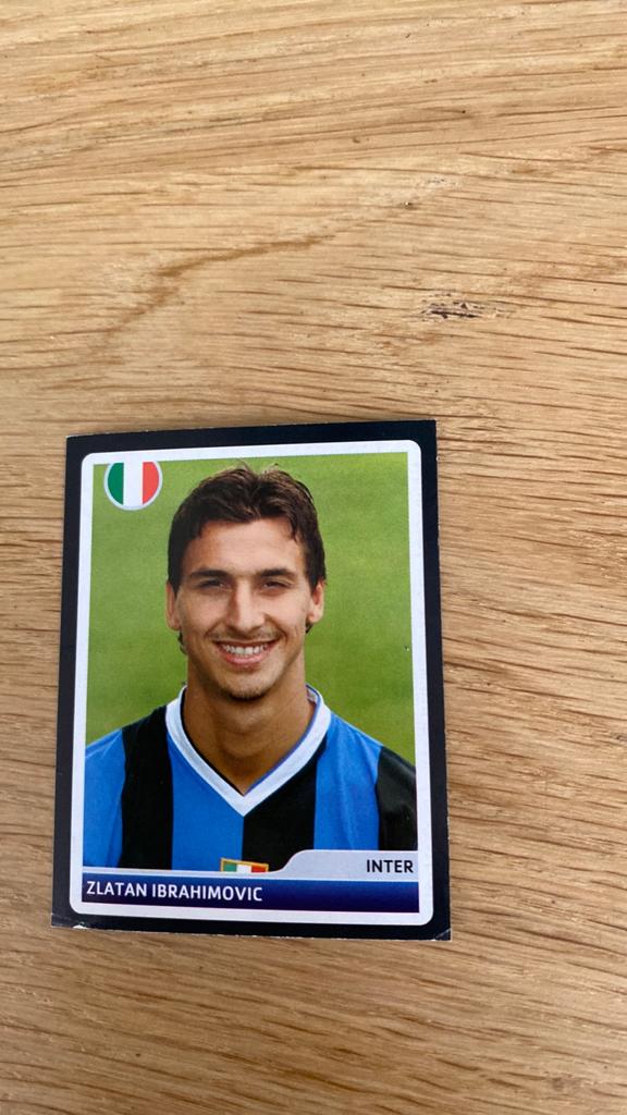 Panini zlatan 06, Ophalen of Verzenden, Zo goed als nieuw, Buitenlandse clubs, Poster, Plaatje of Sticker