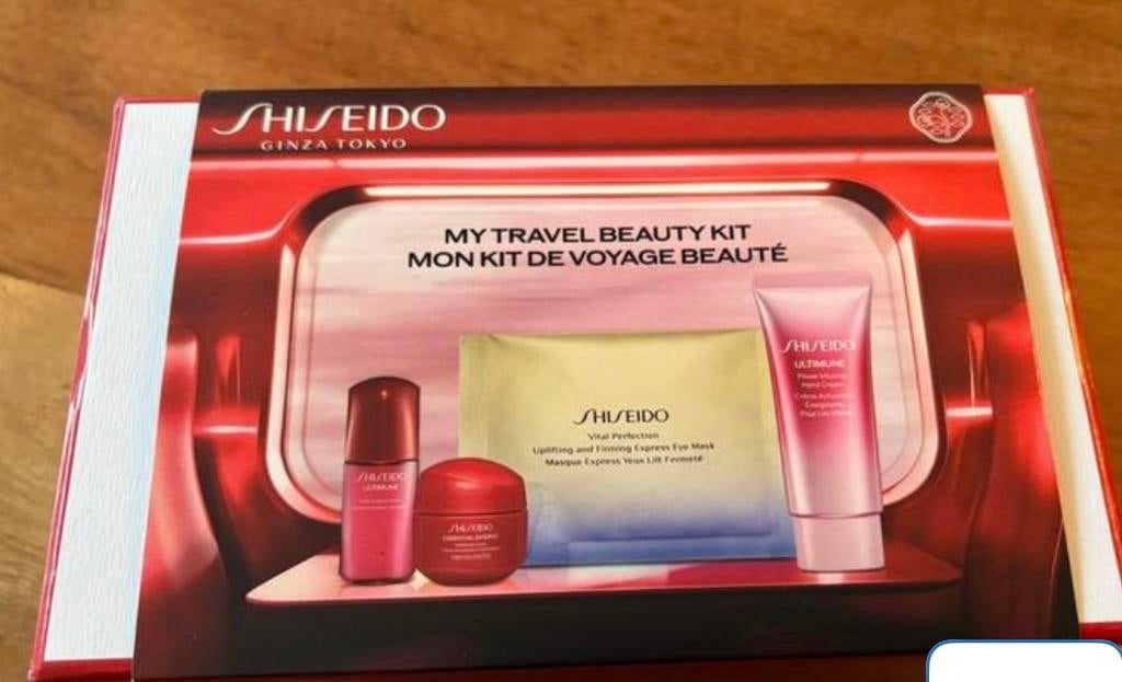 Shiseido travelset/giftset/beauty kit, Sieraden, Tassen en Uiterlijk, Uiterlijk | Gezichtsverzorging, Ophalen of Verzenden, Nieuw