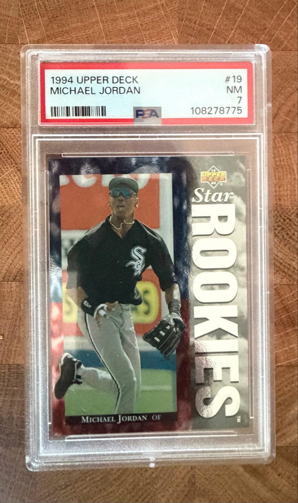 Michael Jordan 1994 Upper Deck PSA 7 NM Honkbalkaart, Ophalen of Verzenden, Zo goed als nieuw, Overige sporten, Spelerskaart