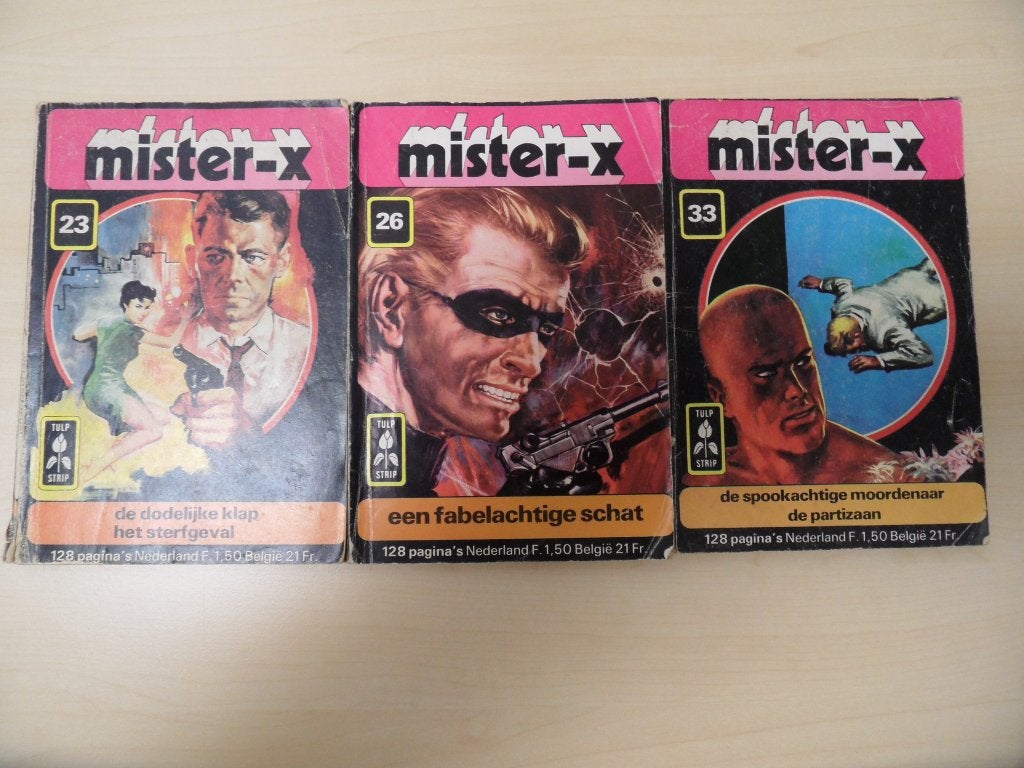 Mister-X. 3 Delen. Nr 23, 26 en 33, Boeken, Meerdere stripboeken, Ophalen of Verzenden