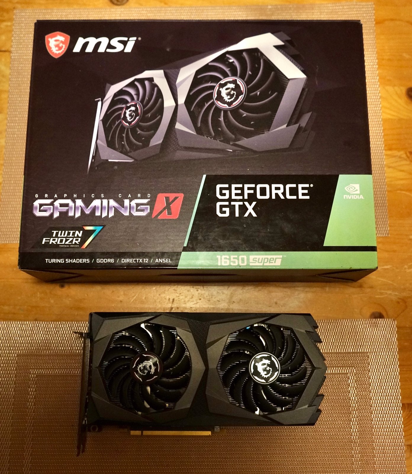 MSI nVidia GTX 1650 Super Gaming-X, Computers en Software, Videokaarten, PCI-Express 3, GDDR6, Ophalen of Verzenden, Zo goed als nieuw