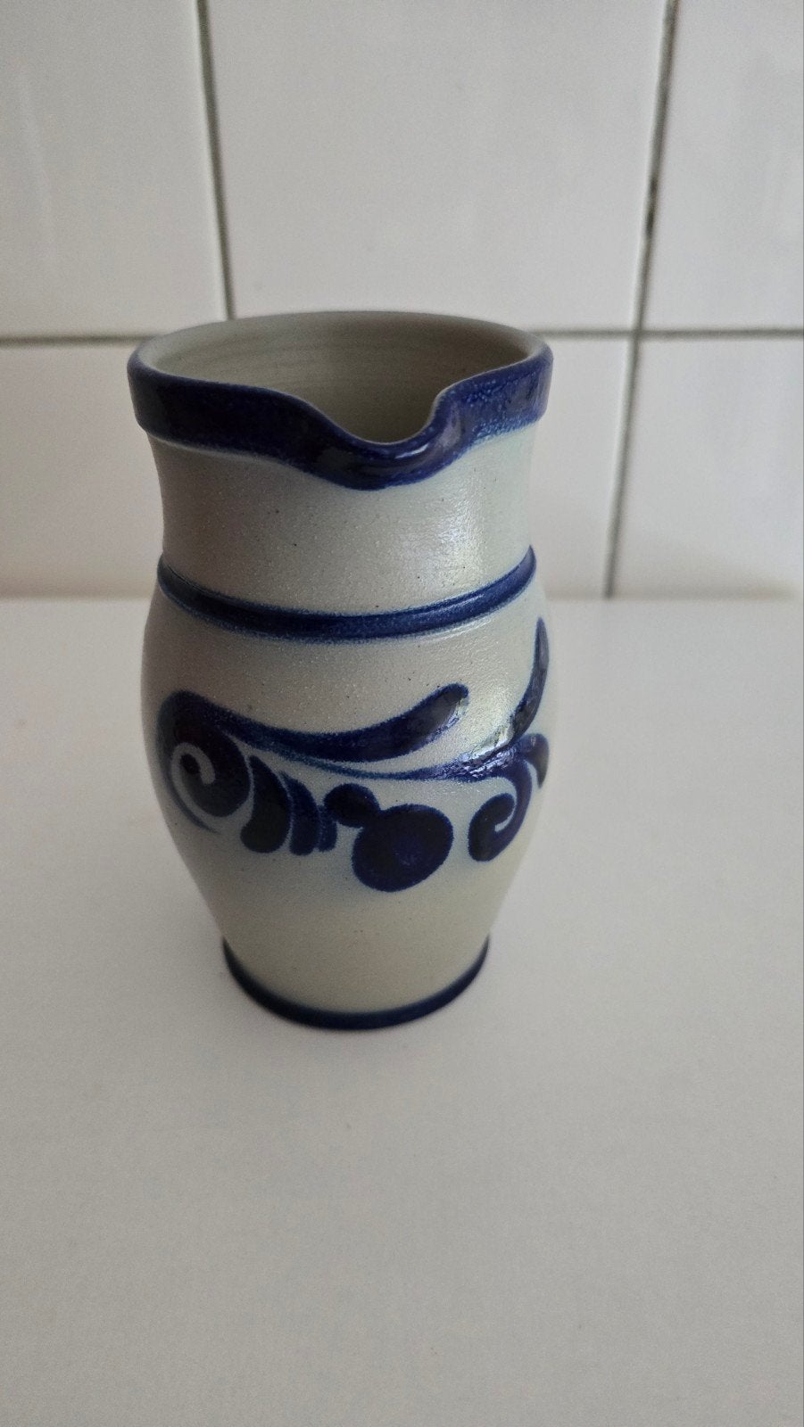 Goebel Merkelbach zoutglazuur kruikje, handgemaakt, Ophalen