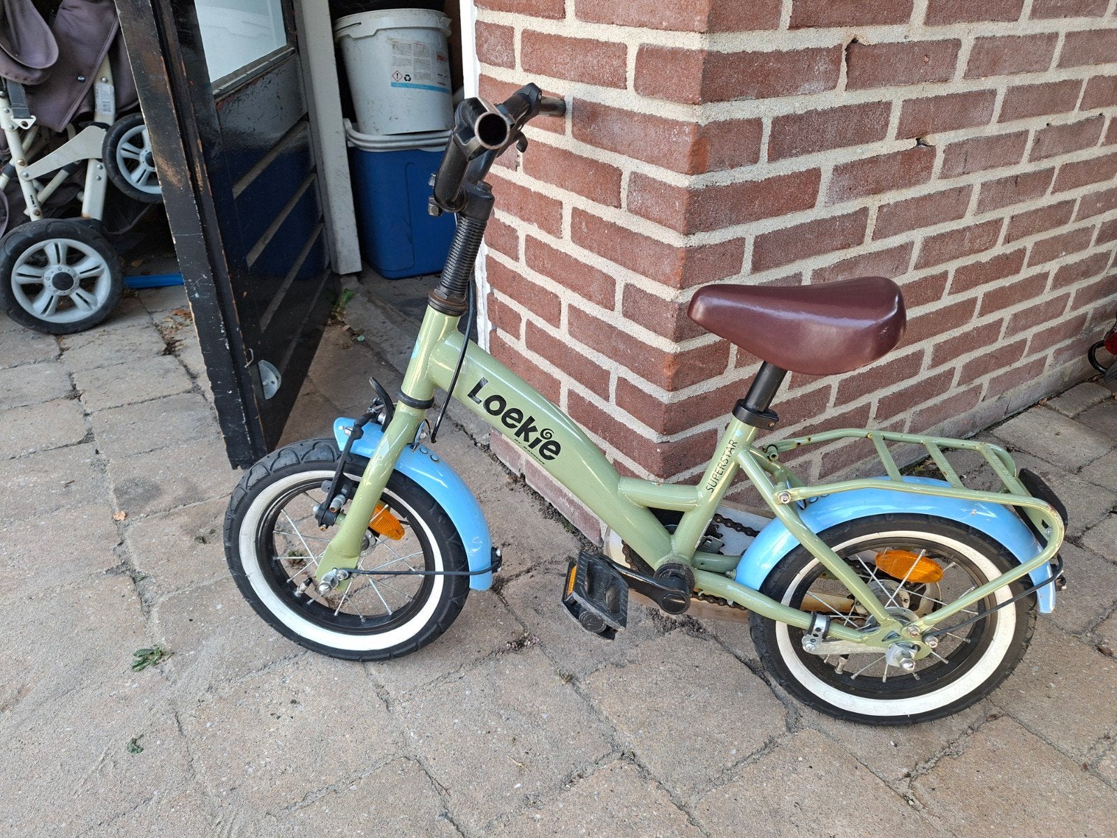 nog heel lief Loekie kinderfietsje 12inch, Ophalen, Terugtraprem, Gebruikt, Loekie