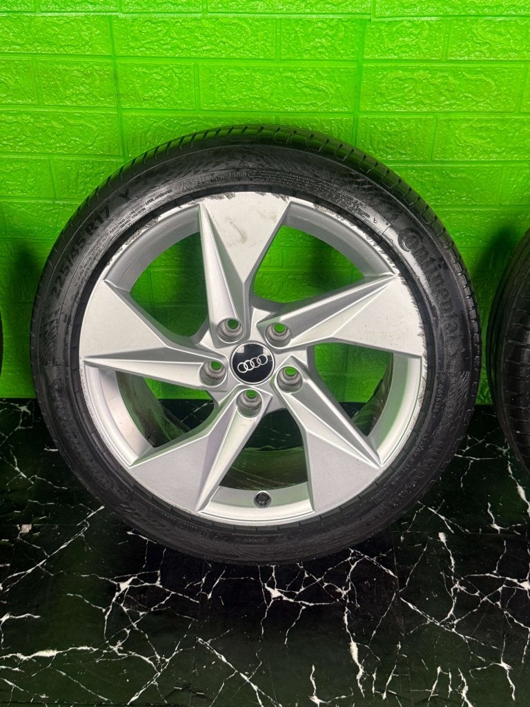 Originele Audi A3 S3 velgen 17" 5x112 zomerset 6mm caddy, Niet ingevuld, Gebruikt, Banden en Velgen, Niet ingevuld