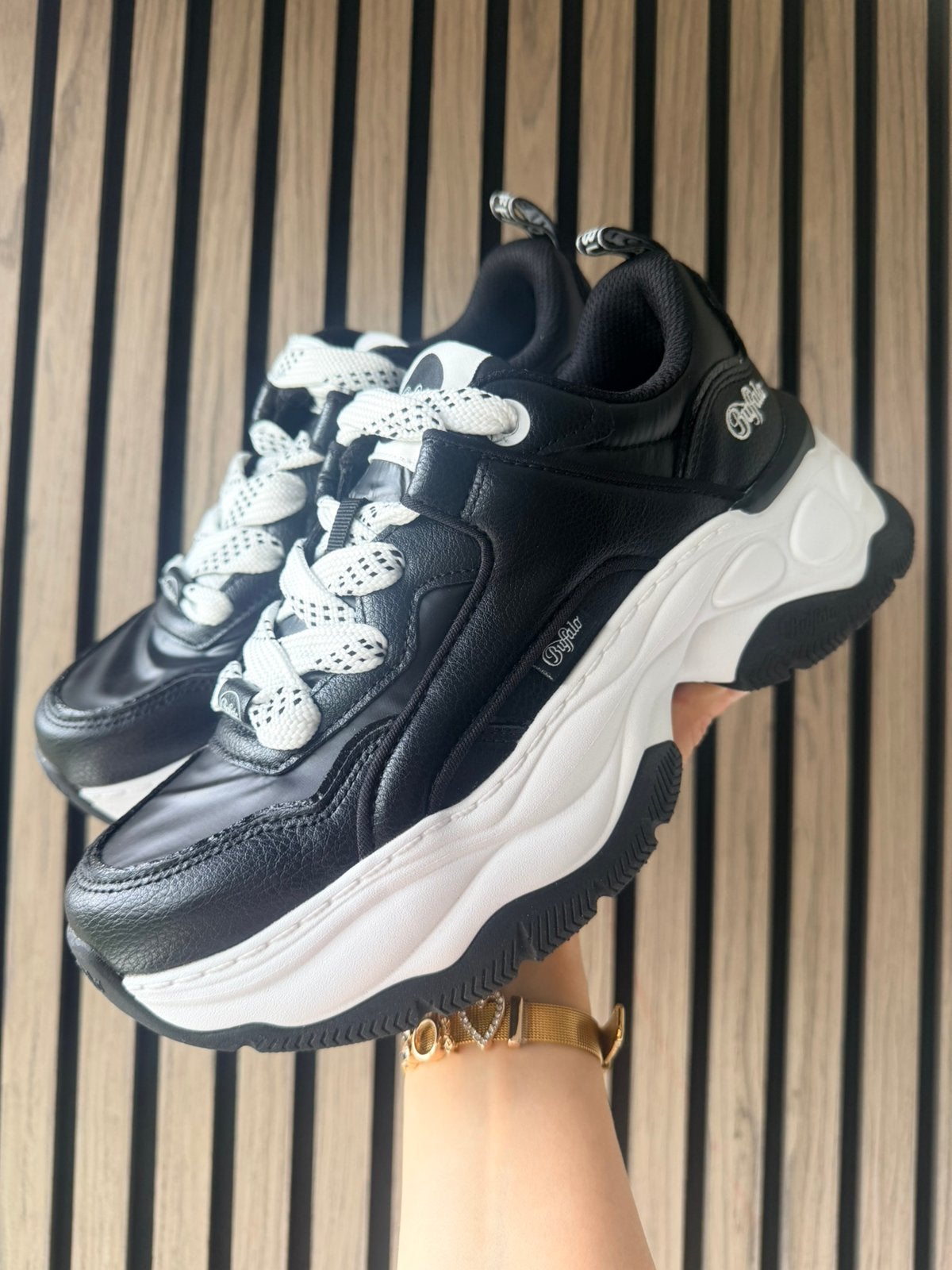 Buffalo schoenen - nieuw - maat 37 - zwart, Zwart, Nieuw, Ophalen of Verzenden, Sneakers of Gympen
