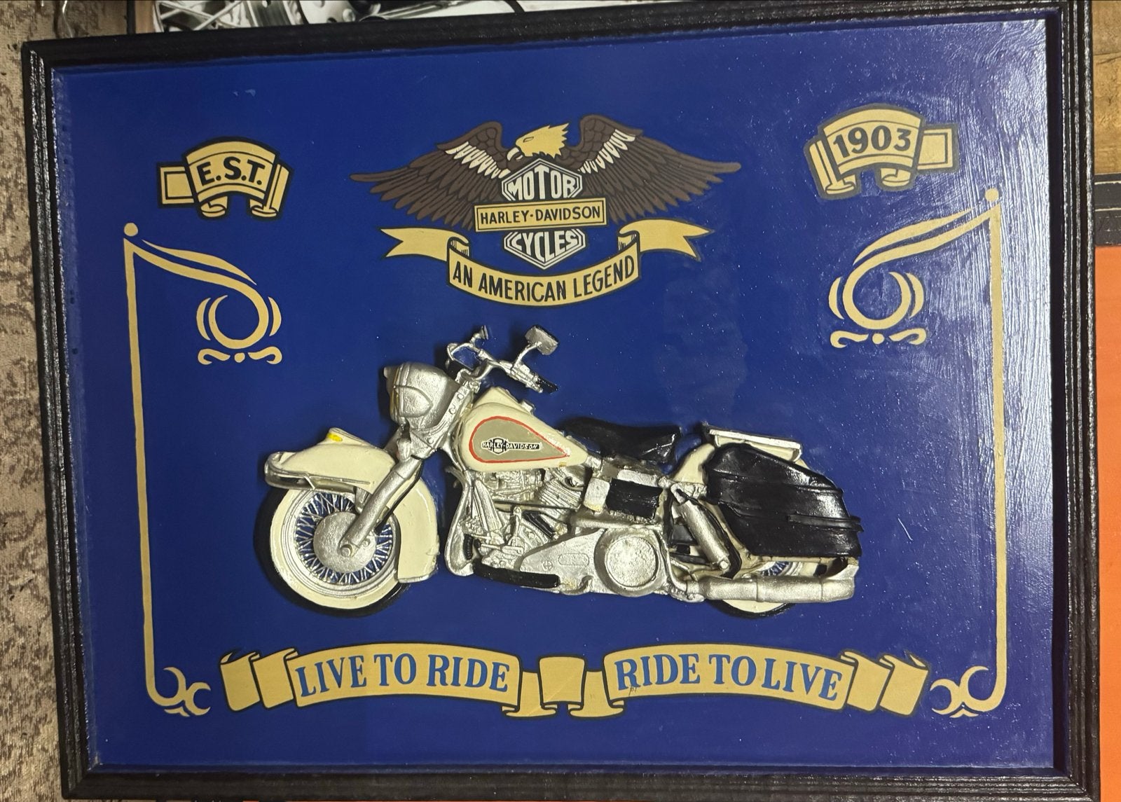 Harley Davidson Wanddecoratie - 2 Stuks, Ophalen of Verzenden, Gebruikt, Motoren