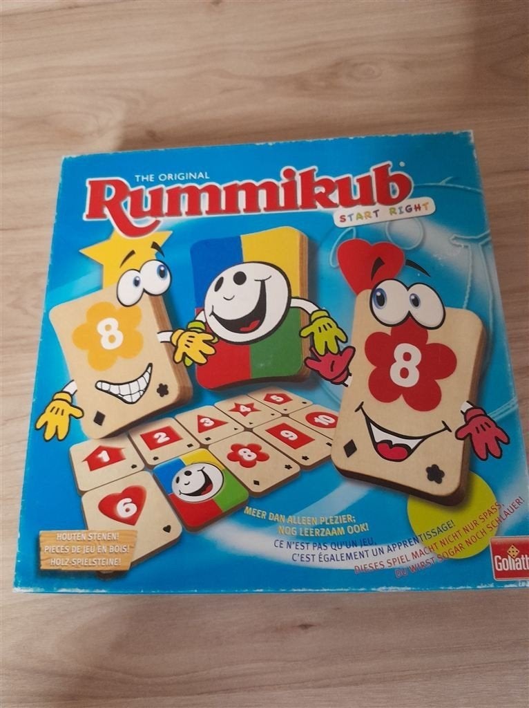 Rummikub start right met houten stenen - s1480, Verzenden, Zo goed als nieuw