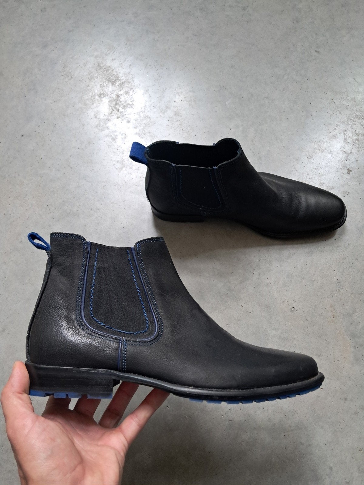 Herenschoenen Omoda (maat 43), Zwart, Boots, Ophalen of Verzenden, Zo goed als nieuw