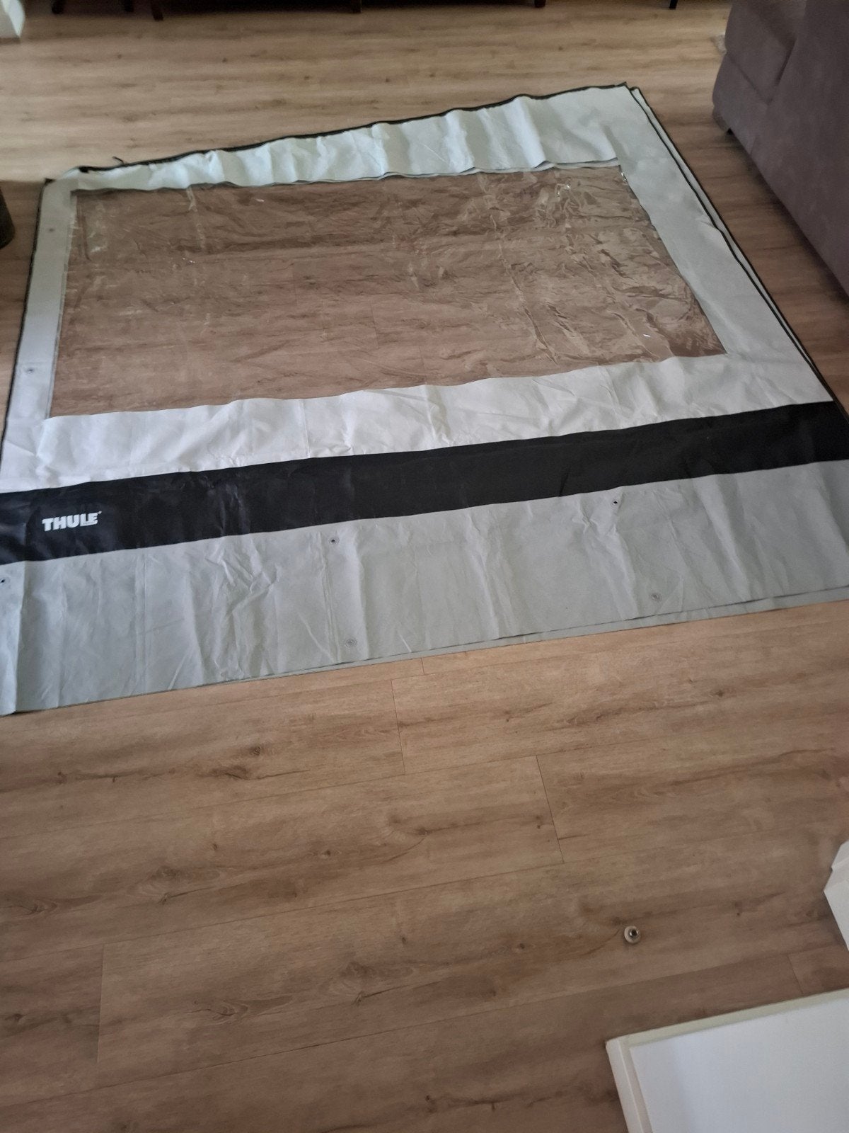 2X Thule rainblocker 2.50m maat  M, Caravans en Kamperen, Ophalen, Zo goed als nieuw