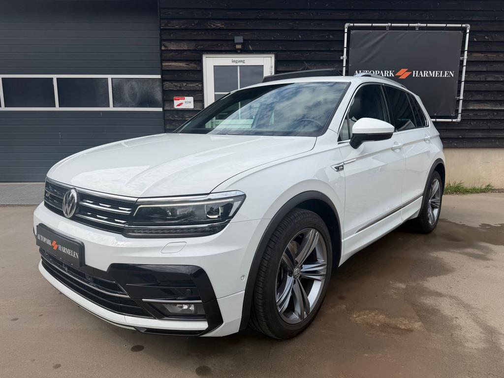 Volkswagen TIGUAN 2.0 TSI 4Motion 3X R-Line Pano 360 Virtual, Auto's, Volkswagen, Automaat, Gebruikt, 1984 cc, Wit