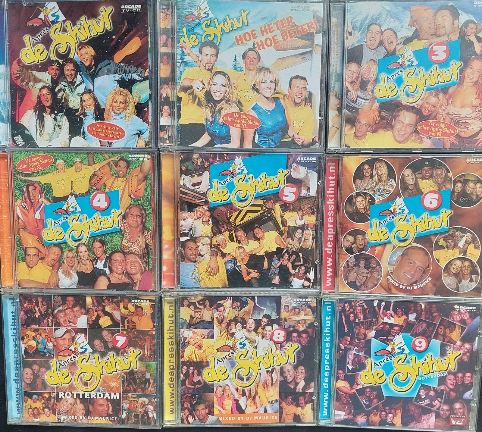 Grote collectie Apres Ski Hut Rotterdam CD's (CD's 1 t/m 33), Gebruikt, Verzenden, Verzamelalbum, Dance en House