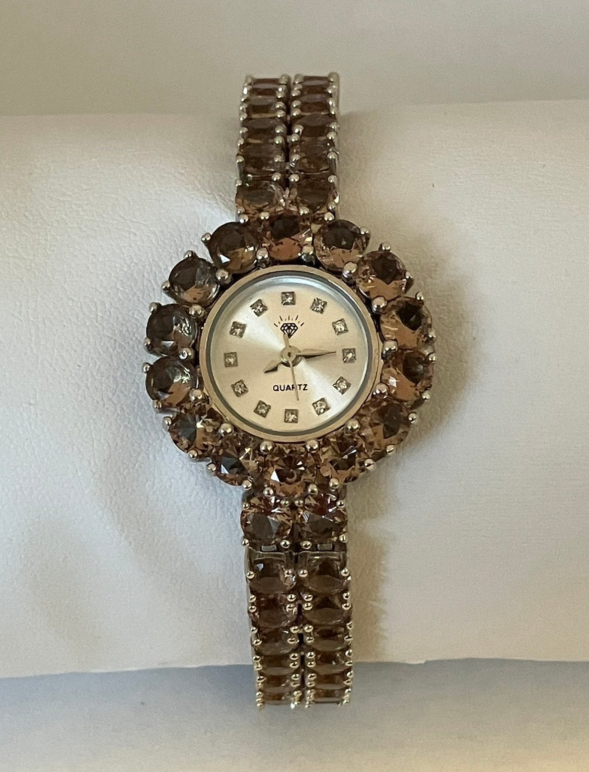 Zilveren Horloge 925 met Lab-Made Zultaniet (kleurveranderen