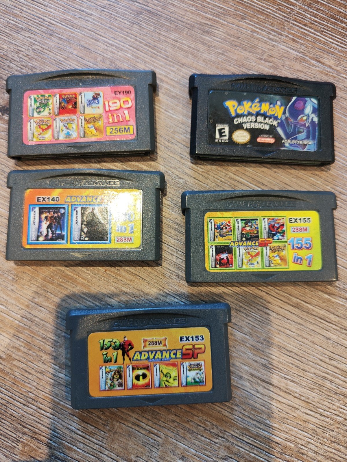 Game Boy Advance Spelletjes waaronder pokemon chaos black, Ophalen of Verzenden, Gebruikt, Overige genres