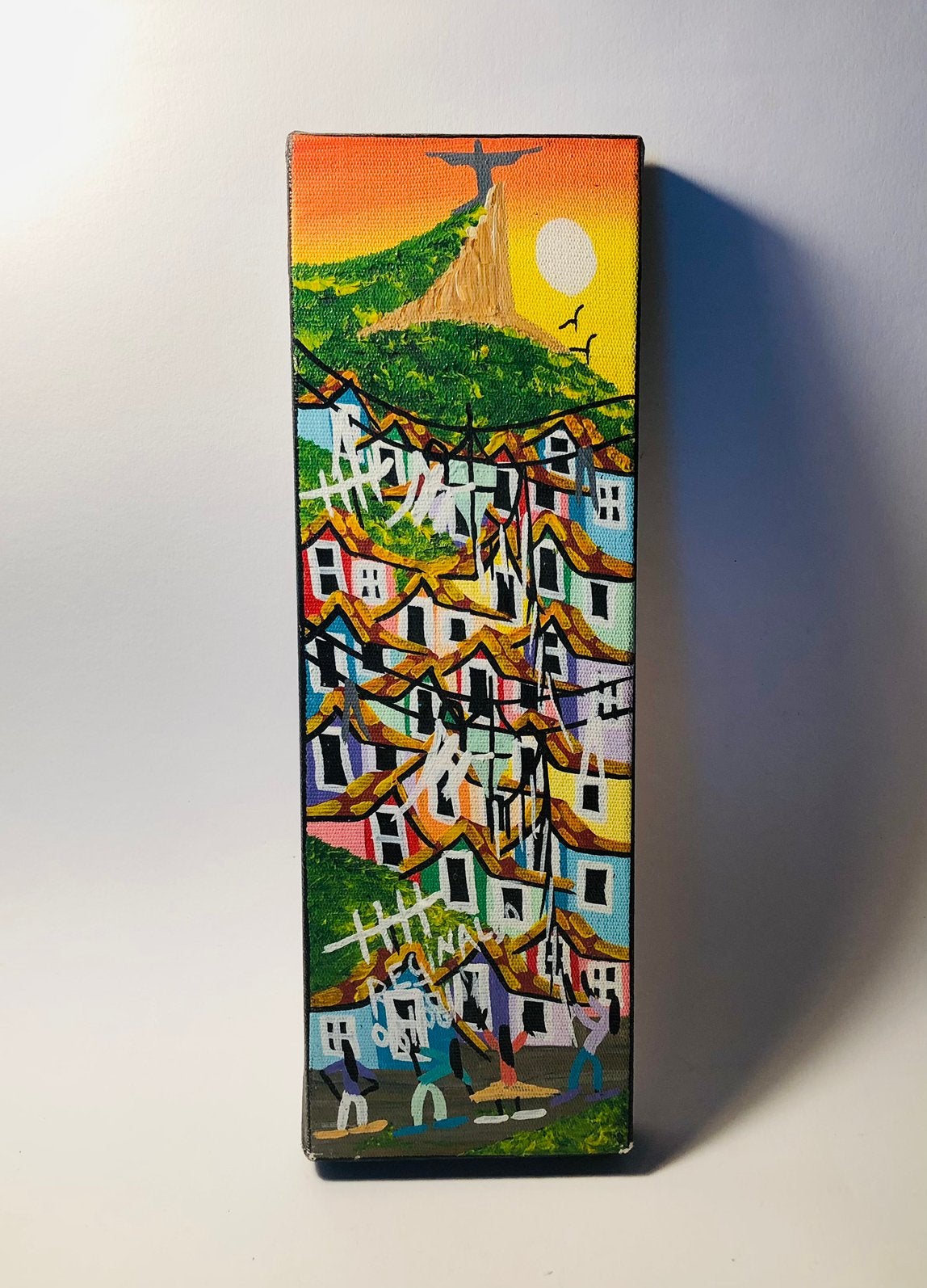 Prachtig klein schilderijtje, gemaakt in Brazilië, Antiek en Kunst, Ophalen of Verzenden