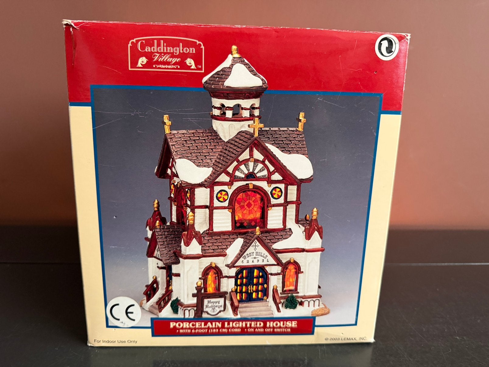 Lemax West Hills Chapel. KERSTDORP, Ophalen of Verzenden, Zo goed als nieuw