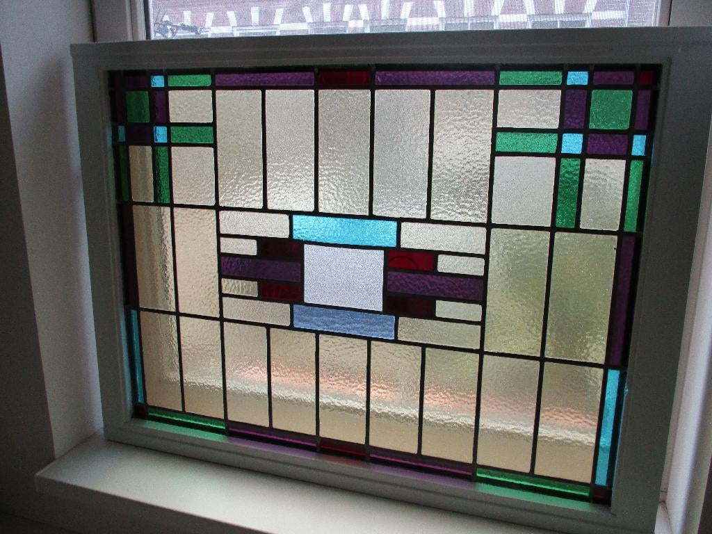 glas in lood raam, Ophalen, Gevelraam of Ruit, Minder dan 80 cm, Minder dan 80 cm