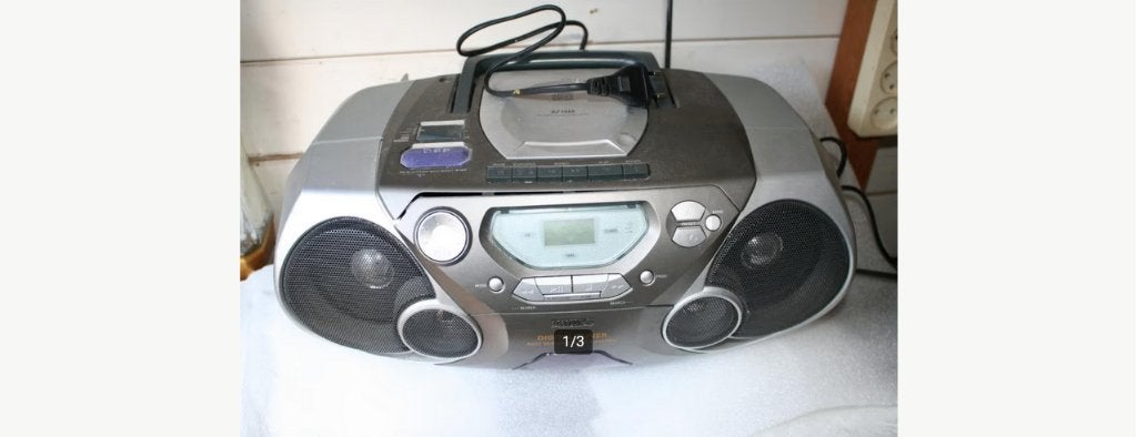Philips Draagbare Radio - CD - Cassettespeler., Ophalen, Zo goed als nieuw, Radio, Met cd-speler