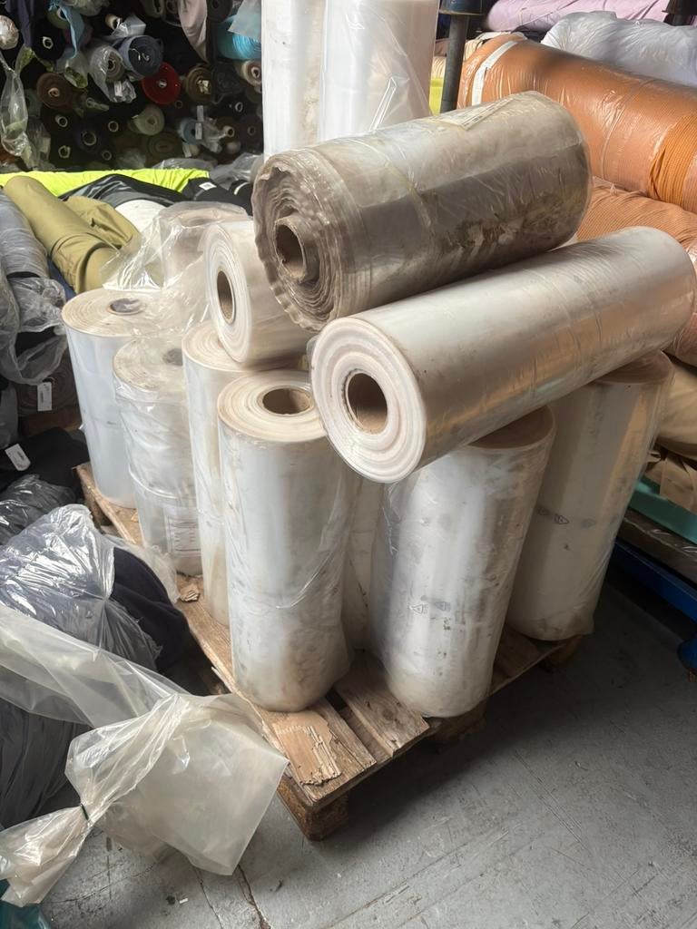 Pallet met totaal 23 rollen LDPE bouwfolie, Doe-het-zelf en Verbouw, Zeil en Folie, ., Ophalen of Verzenden, ., 15 m² of meer