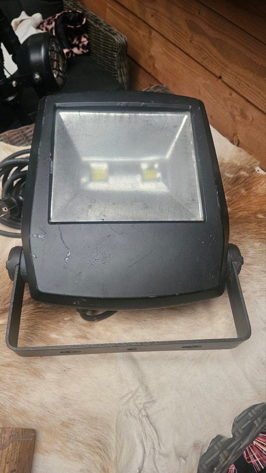 Led bouwlamp 100 watt met lang snoer, Ophalen, Gebruikt, 50 tot 200 watt, Lamp met armatuur