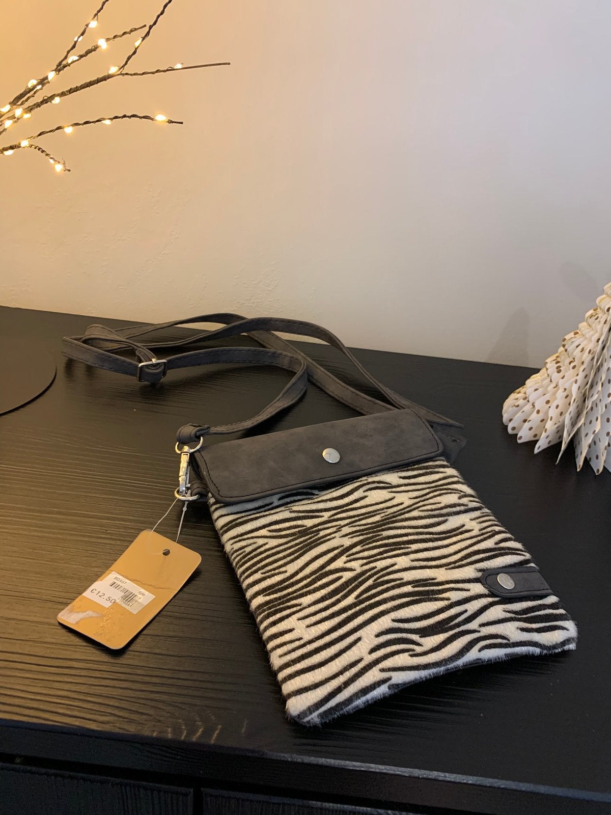 Zebra tas, Ophalen of Verzenden, Nieuw, Zwart, Schoudertasje