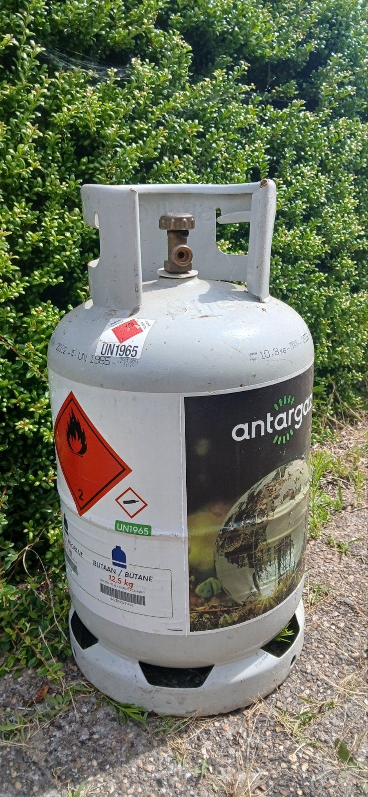 Gasfles, 10,8 KG (bijna volledig gevuld), Caravans en Kamperen, Kampeeraccessoires, Ophalen, Gebruikt