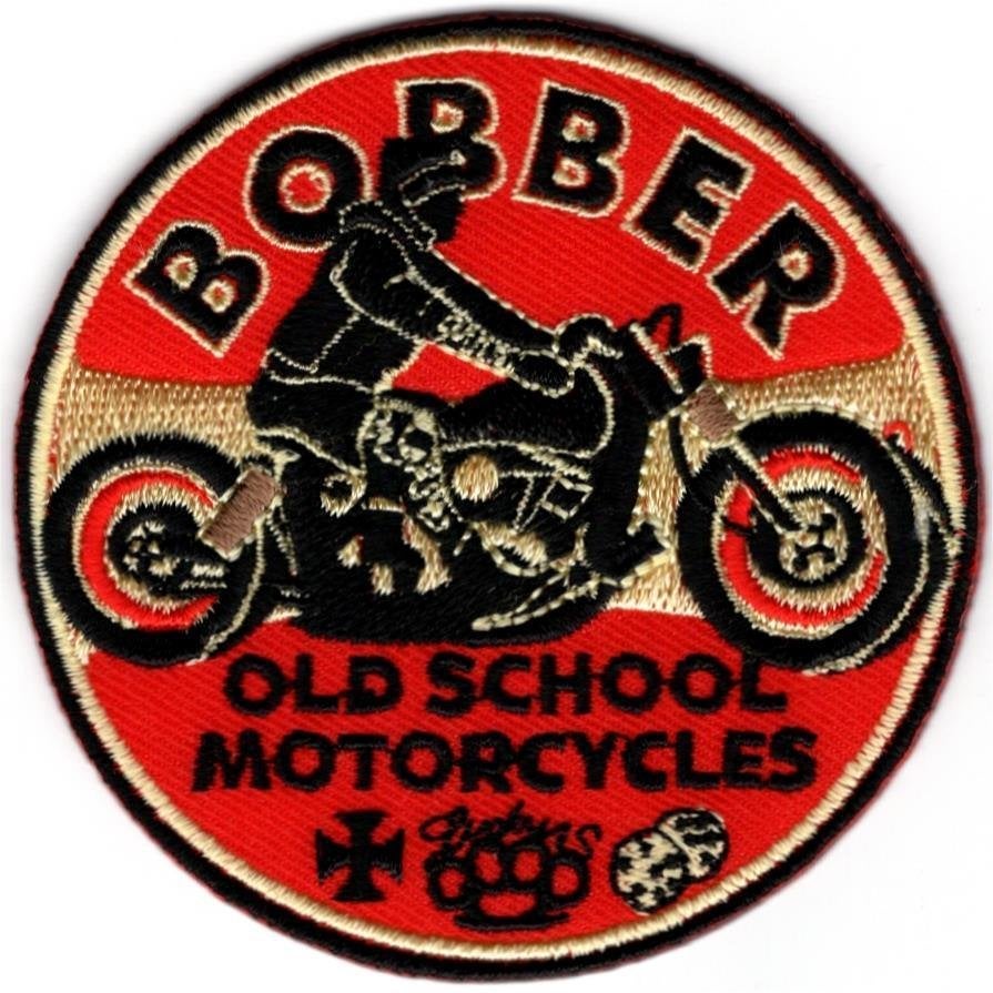Bobber Old School Motorcycle patch embleem, Motoren, Verzenden