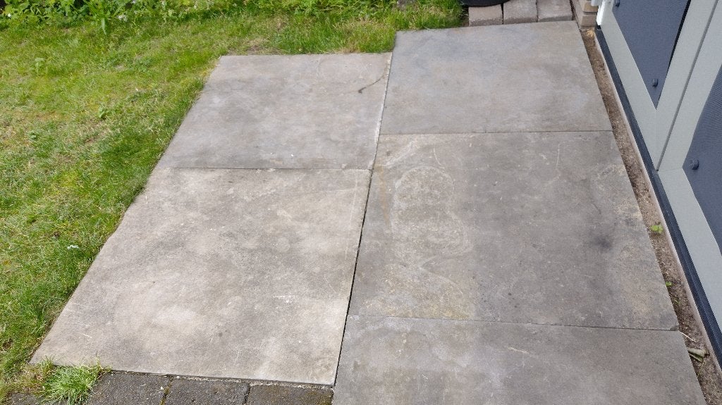 GRATIS Chinees natuursteen tegels 80 bij 80 9 stuks, Ophalen, Gebruikt, 5 tot 10 m², Natuursteen