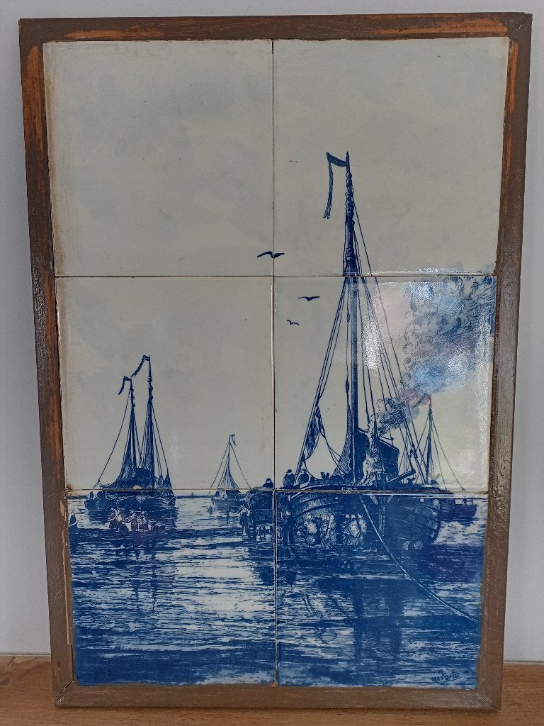 tegeltableau Delfts naar H.Willem Mesdag, Ophalen