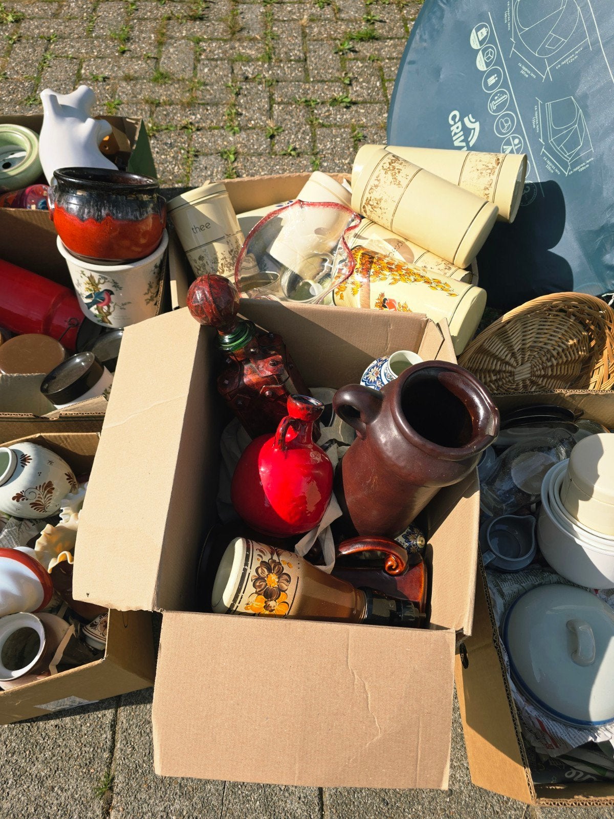 Partij vintage, retro & antiek keramiek – alles in één koop, Ophalen, Gebruikt