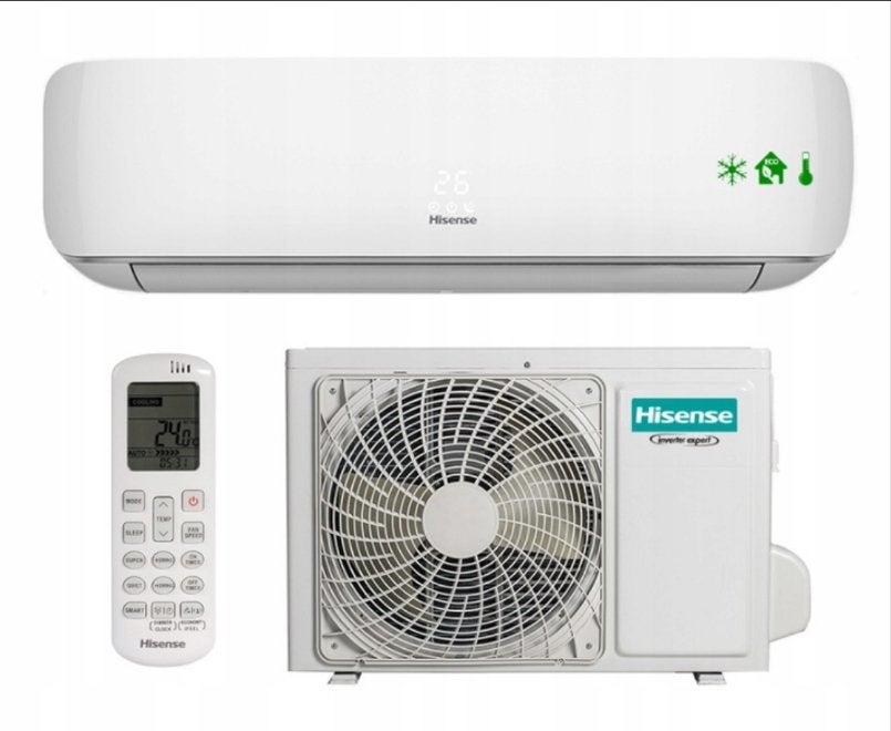Hisense 2 airco binnenunits en 1 Multi-split buitenunit, Ophalen, Gebruikt, 3 snelheden of meer, Koelen en Ontvochtigen