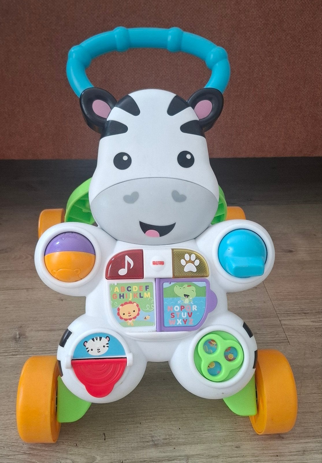 Fisher-Price Zebra Loopwagentje met Geluid, Ophalen, Zo goed als nieuw, Overige typen, Met geluid