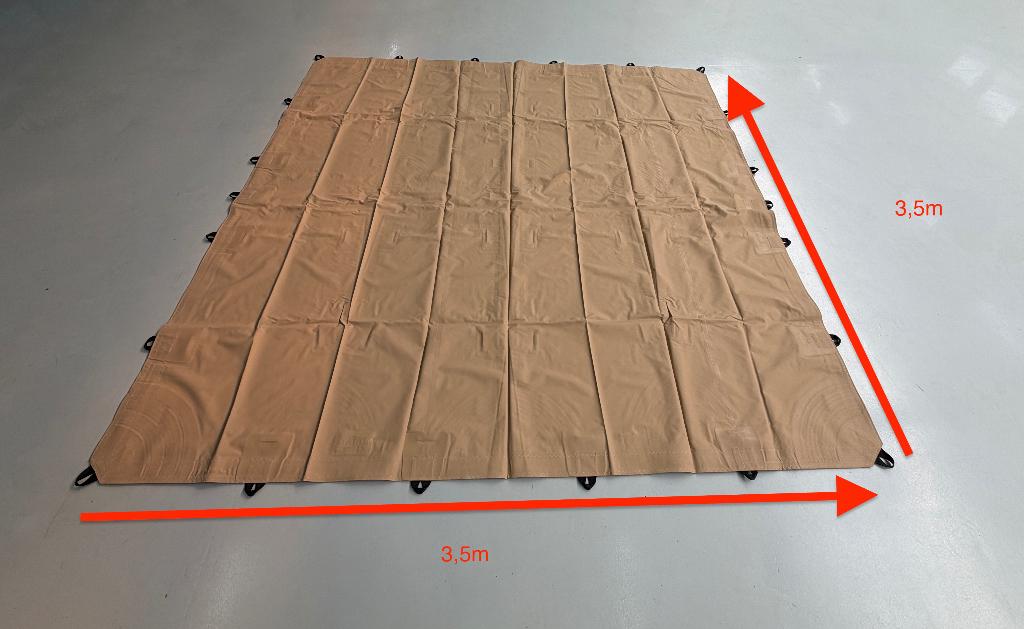 OUTLET DEAL! Stretchtent HQ8 3,5x3,5m Sand – Nieuw, Tuin en Terras, Partytenten, Ophalen, Opvouwbaar, Overige typen, Minder dan 4 meter