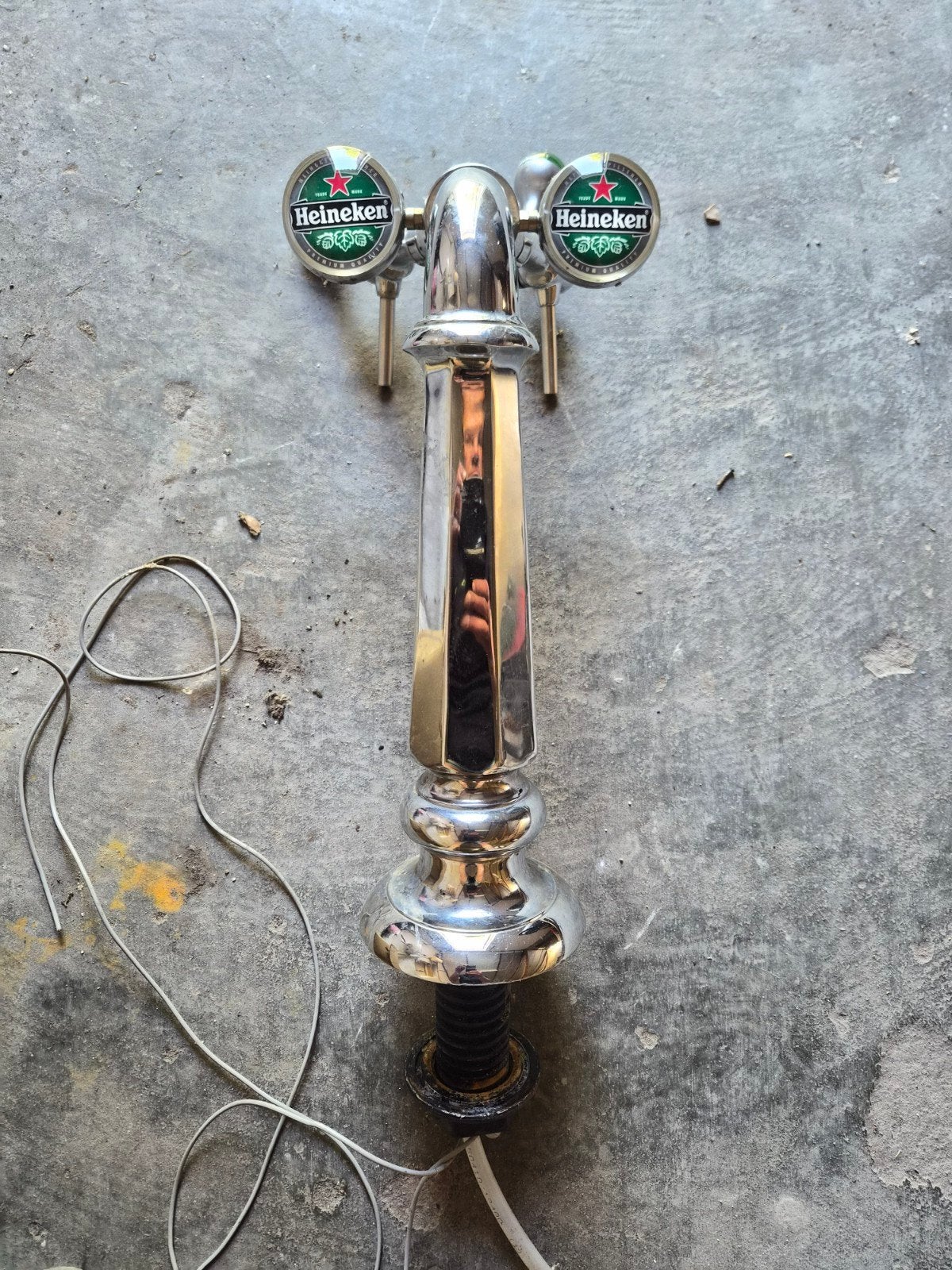 Heineken biertap met 2 kranen, Ophalen