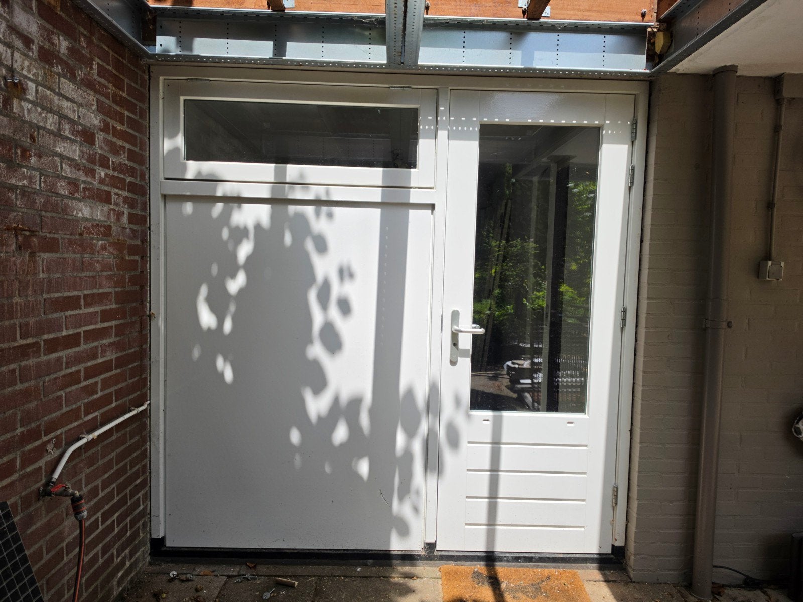 Kozijn met deur en zijlicht uit 2023, Ophalen, Gebruikt, Deurkozijn, 150 tot 225 cm