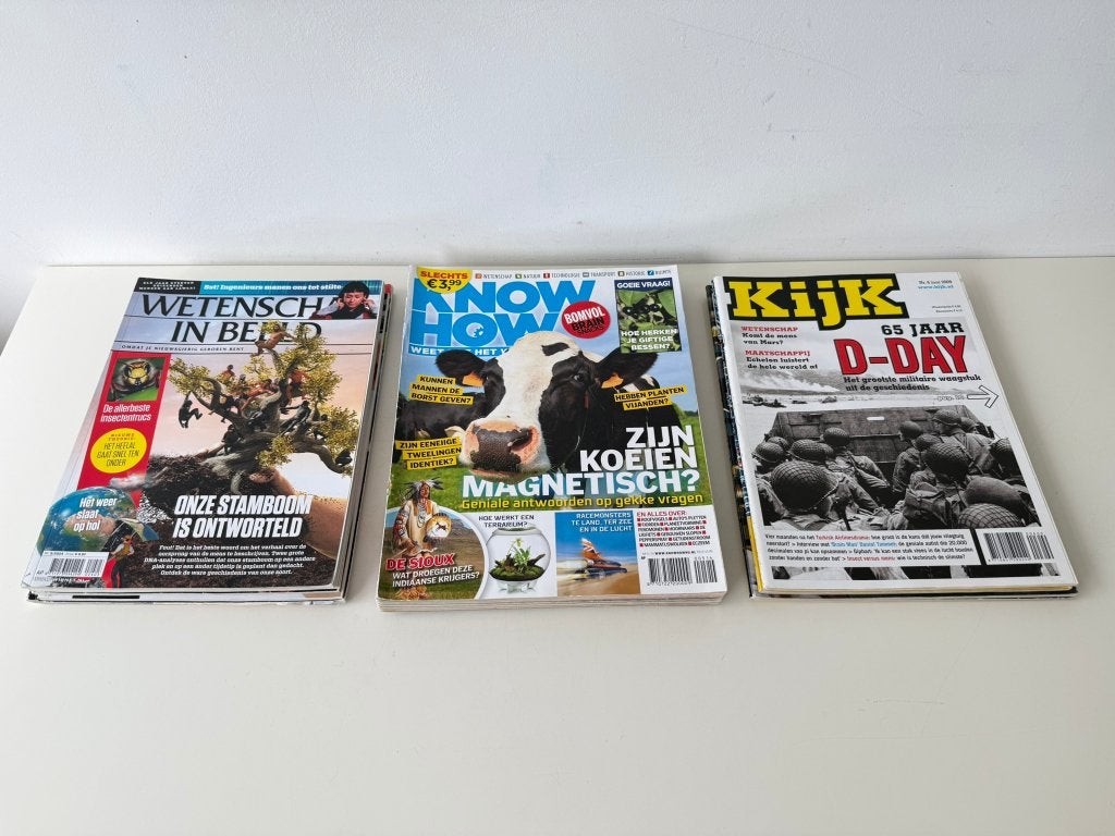 17x Tijdschrift Wetenschap in Beeld, Know How, Kijk, Ophalen of Verzenden, Gelezen, Wetenschap en Natuur