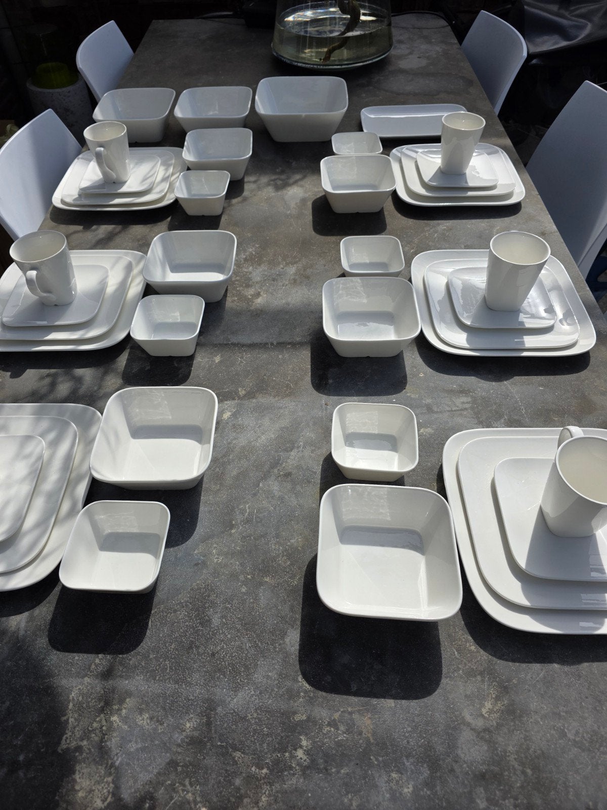 89 delen wit servies, Huis en Inrichting, Keuken | Servies, Nieuw, Ophalen