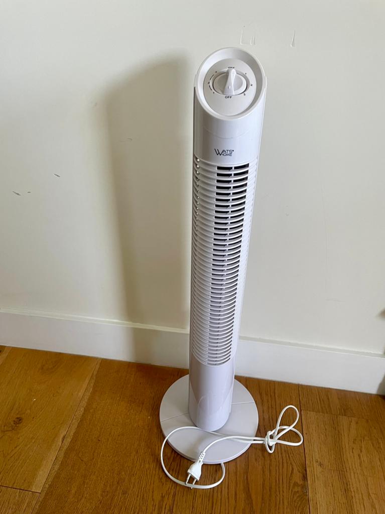 Watshome kolomventilator 75 cm  3 standen, Ophalen of Verzenden, Gebruikt, Torenventilator