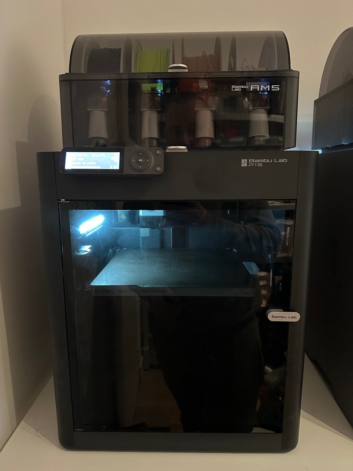 Bambu Lab P1S met AMS - Goed onderhouden 3D-printer, Computers en Software, Ophalen, Gebruikt, Ingebouwde Wi-Fi, Filament