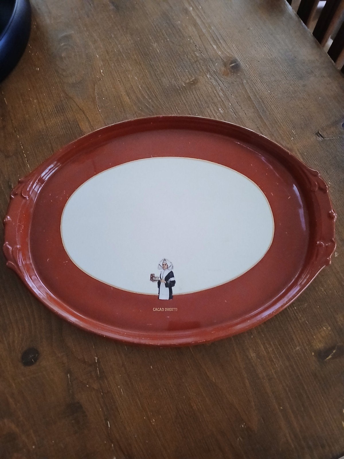 Vintage Droste Cacao dienblad - Victoria China, Antiek en Kunst, Ophalen of Verzenden