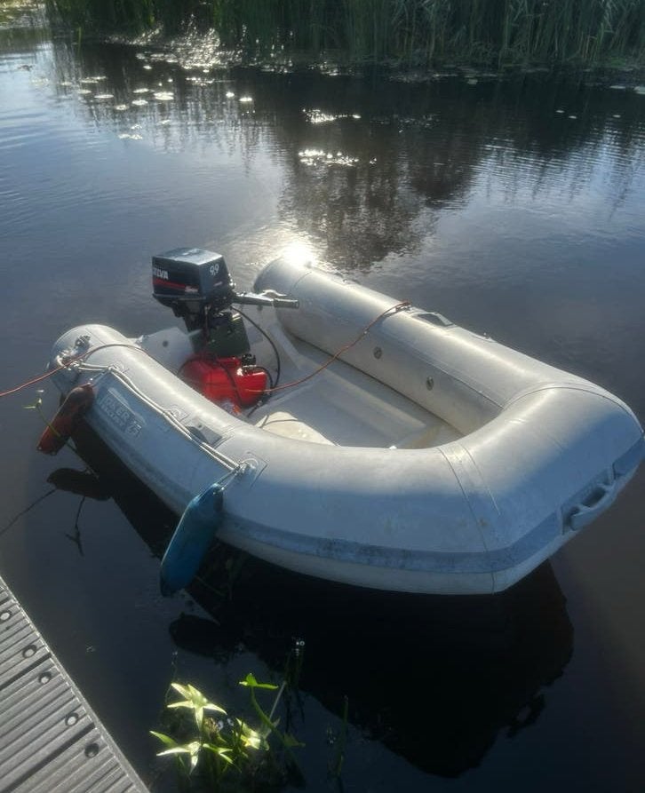 250 rib met 9.9, Watersport en Boten, Ophalen, Gebruikt, Overige typen, Motorboot