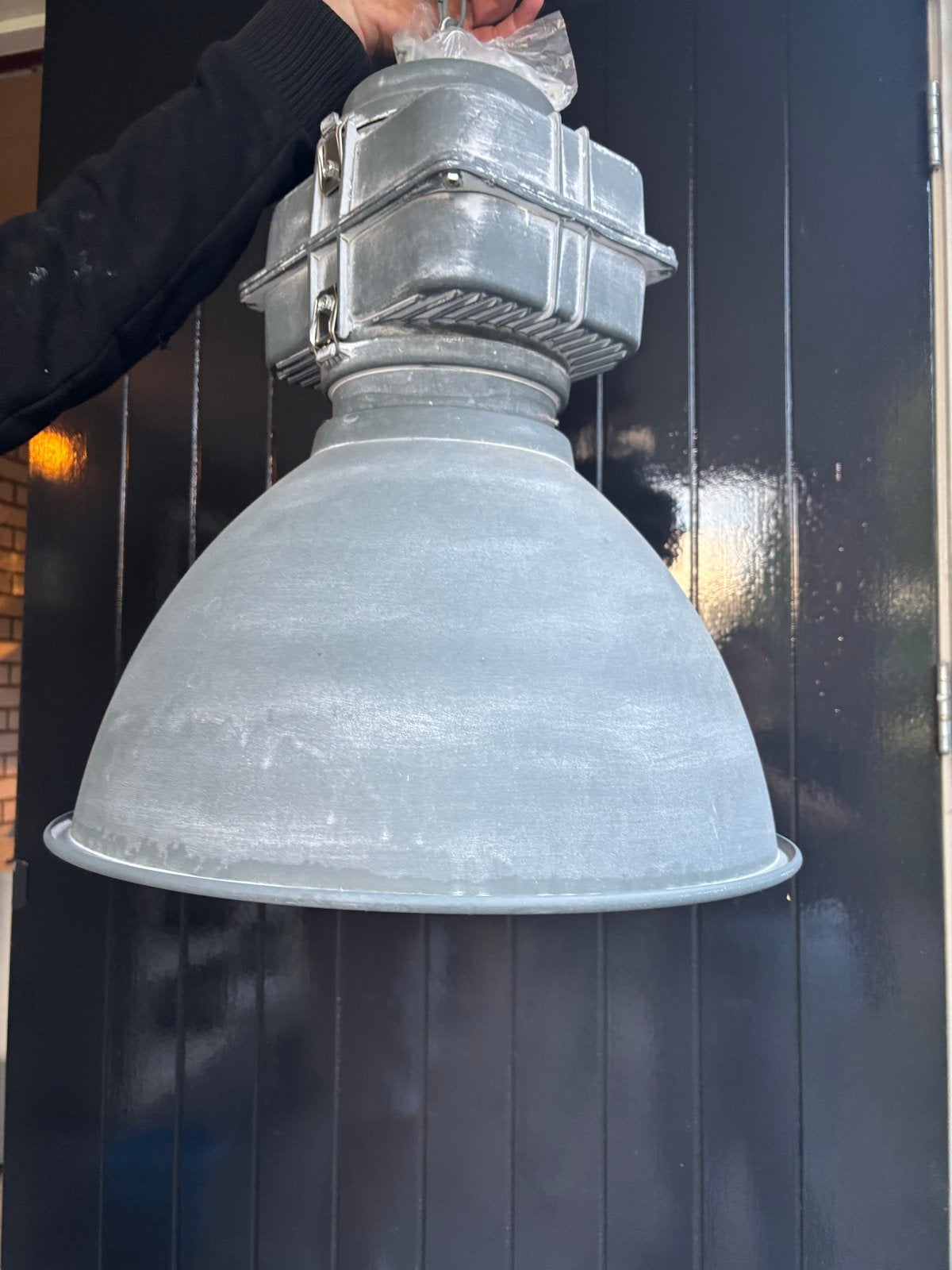 Industriële hanglamp - Grote fabriekslamp, Ophalen, Gebruikt, Metaal, E27 (groot)
