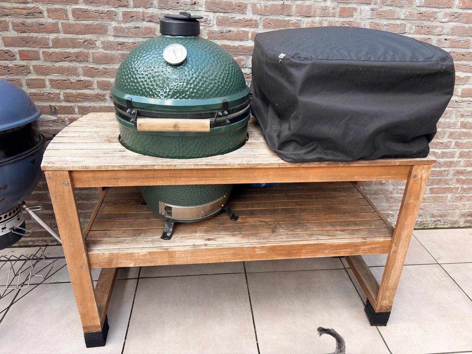 Big Green Egg XLarge BBQ met onderstel, Ophalen, Gebruikt