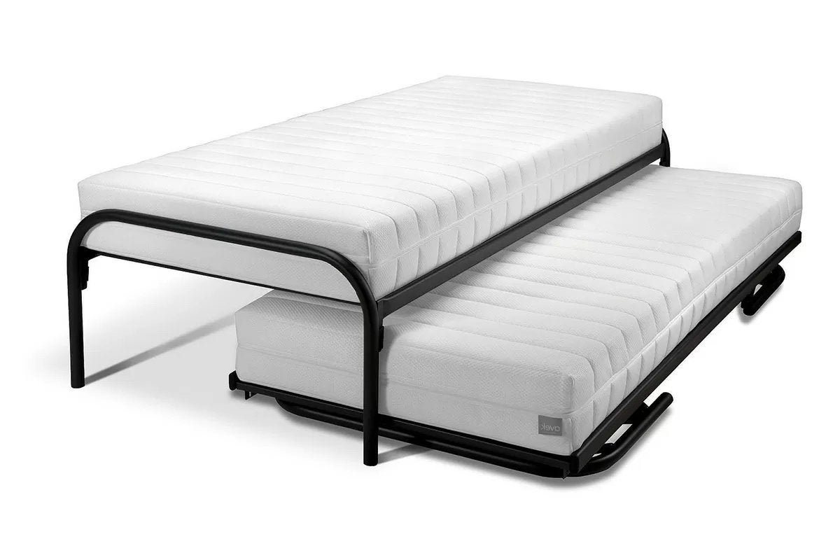AVEK onderschuifbed 200x90cm, Huis en Inrichting, Slaapkamer | Bedden, Ophalen, 90 cm, Eenpersoons, Zwart
