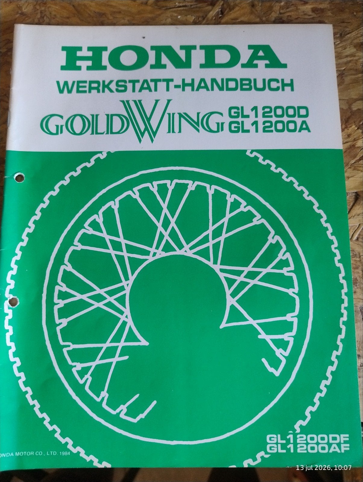 Honda Gold Wing GL1200 Werkstatthandbuch, Verzenden, Honda