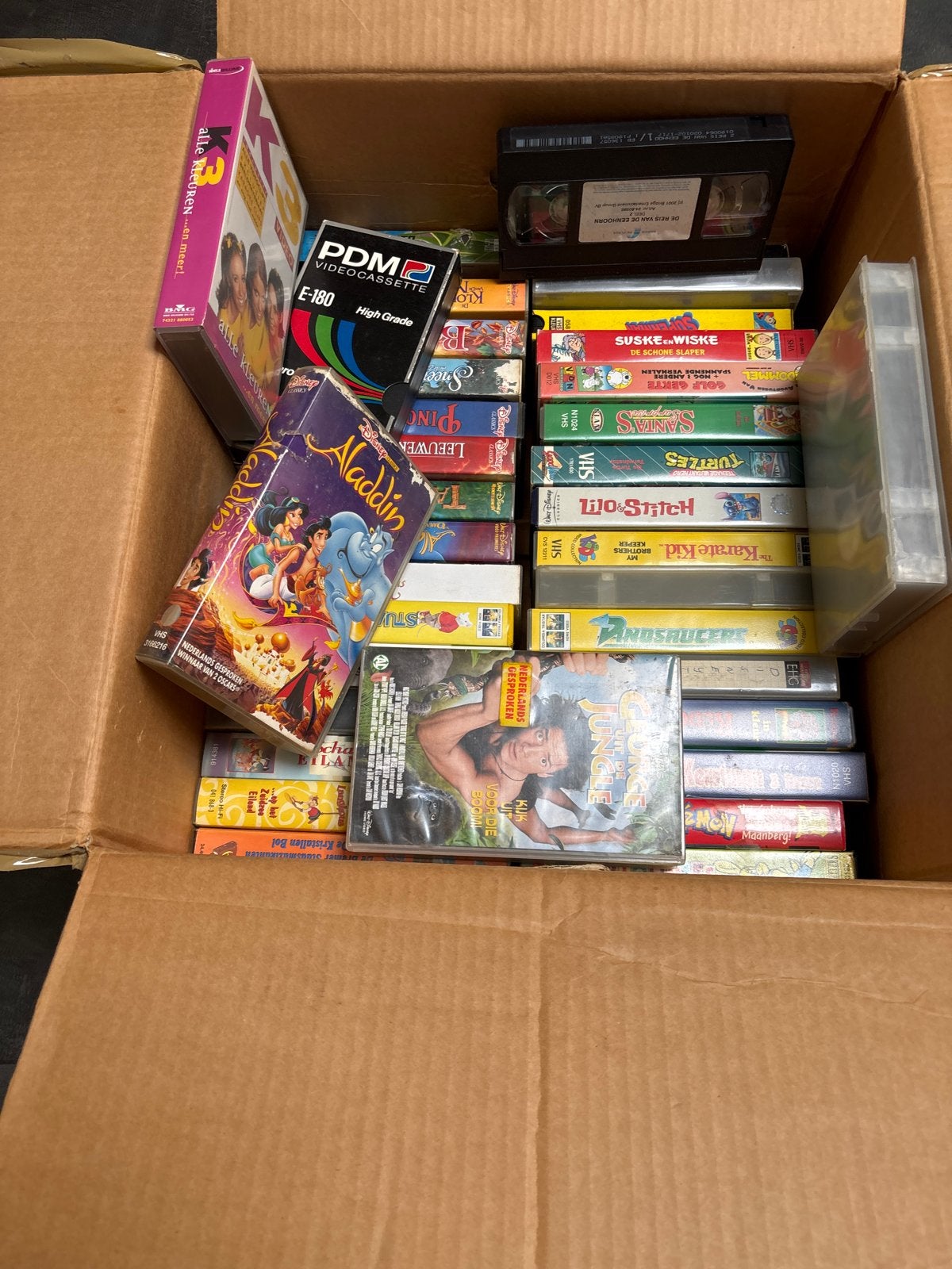 Diverse VHS videobanden: Disney, K3, Pippi Langkous e.a., Gebruikt, Alle leeftijden, Kinderfilm, VHS