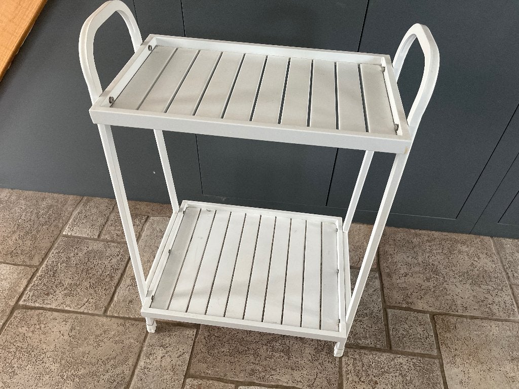 Trolley wit opbergrek, Ophalen, Zo goed als nieuw