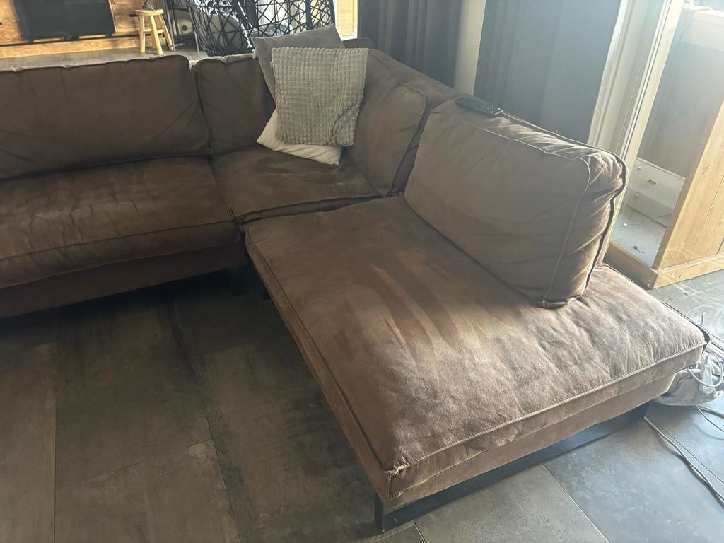 Hoekbank met twee losse fauteuils - Comfortabele set, Huis en Inrichting, Banken | Bankstellen, 250 tot 300 cm, Gebruikt, Hoekbank