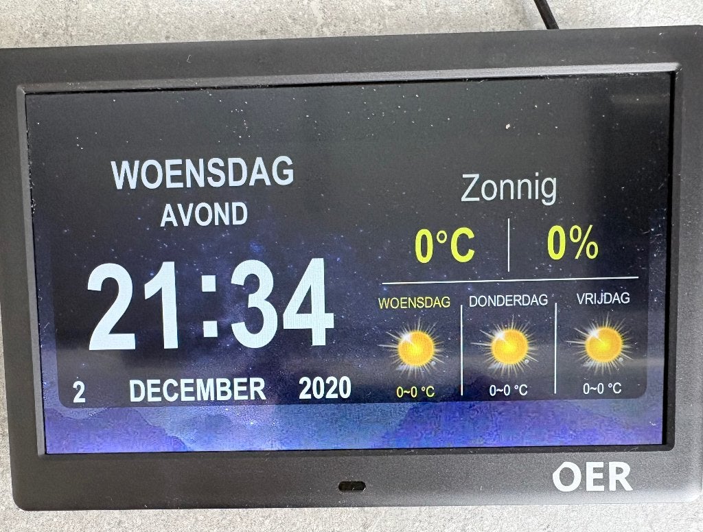 Oer kalenderklok, Ophalen of Verzenden, Zo goed als nieuw