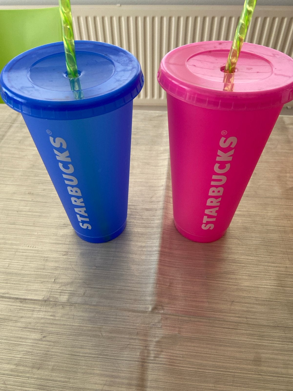 Starbucks Cold Cups - Blauw & Roze (2 stuks), Ophalen, Overige typen, Kunststof, Zo goed als nieuw