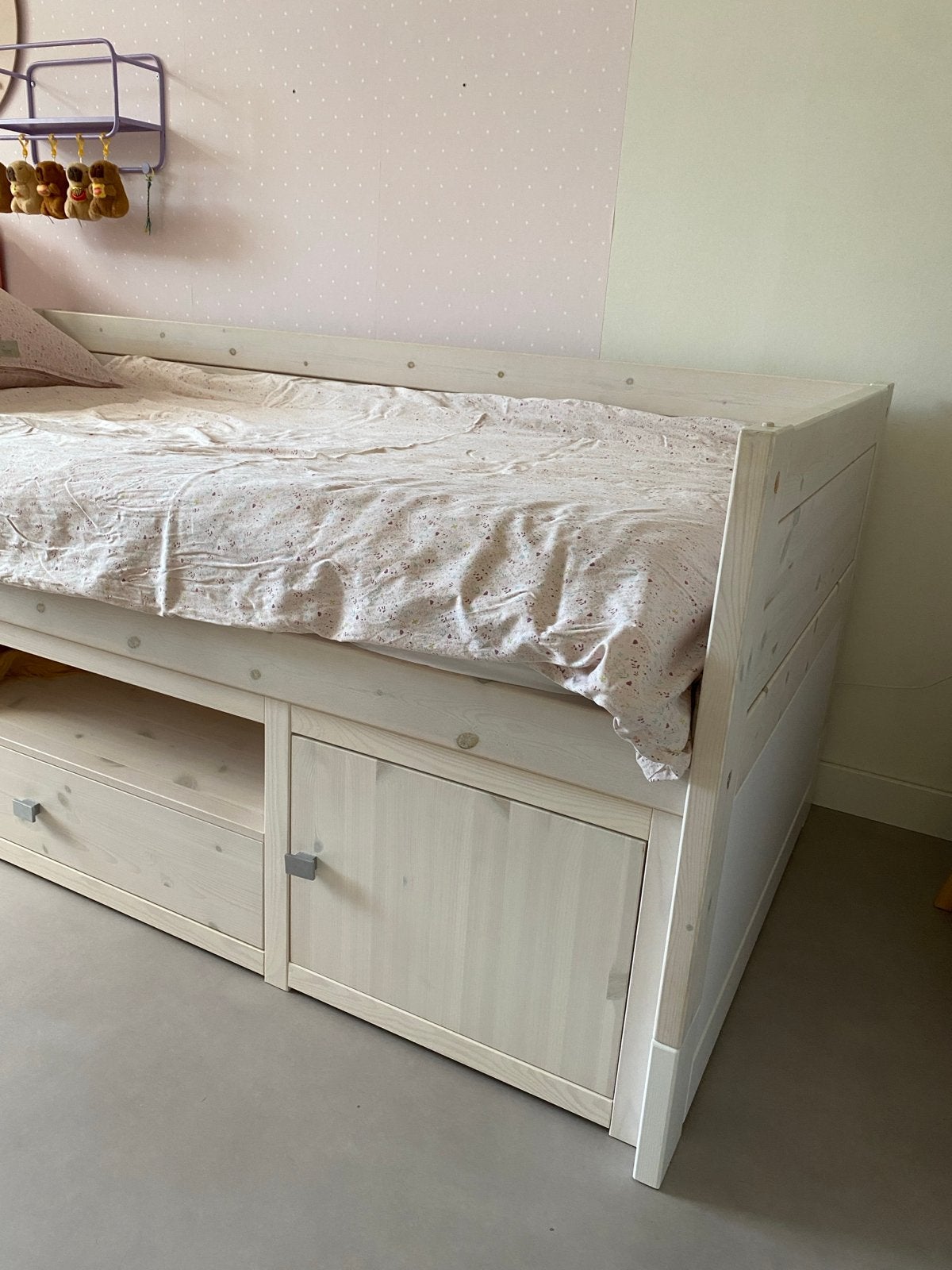 Lifetime Kajuitbed met opbergruimte en uitbreidingsmogelijkh, Ophalen, Verstelbaar, 90 cm, Eenpersoons